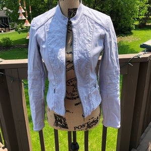 White House Black Market Quilted Gray Jacket